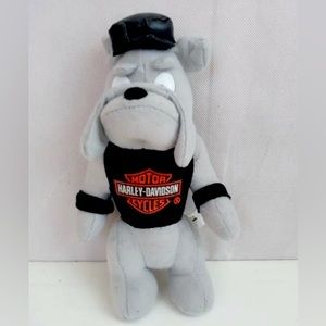 1993 Vintage  Official Harley Davidson Motorcycle Bulldog Plush Toy mascot